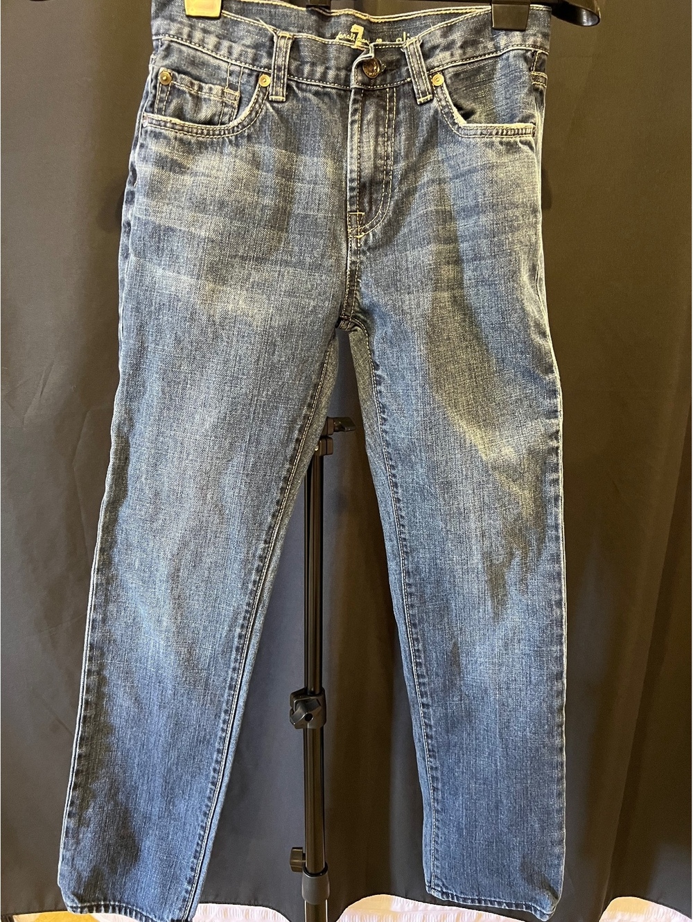 7 For All Mankind Girls’ Slimmy Jeans Size 12 Light Wash